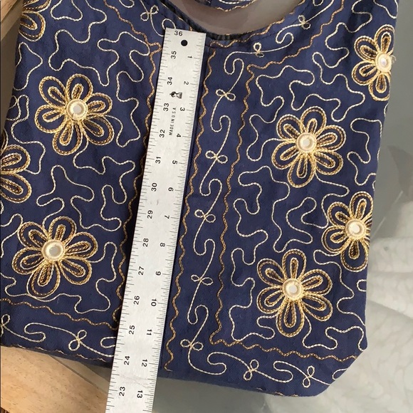 Perfect summer accessory - Boho blue cross body bag - Picture 2 of 7